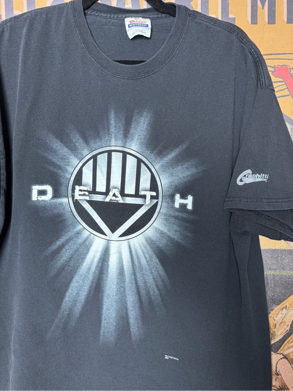 DC Comics Death Black Lantern Symbol T-Shirt